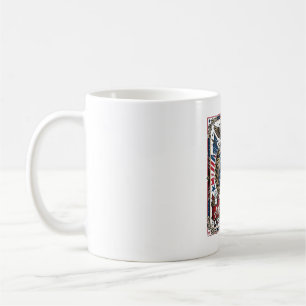 Patriotiska frihetssköld frihetsikoner & symboler  kaffemugg