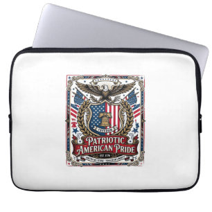 Patriotiska frihetssköld frihetsikoner & symboler  laptop fodral