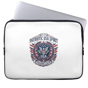 Patriotiska Frihetssköld Frihetsikoner & Symboler  Laptop Fodral