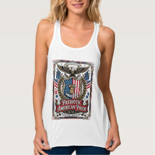 Patriotiska frihetssköld frihetsikoner & symboler  linne med racerback 
