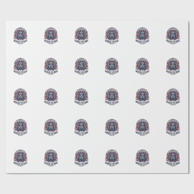 Patriotiska Frihetssköld Frihetsikoner & Symboler  Presentpapper (Platt)