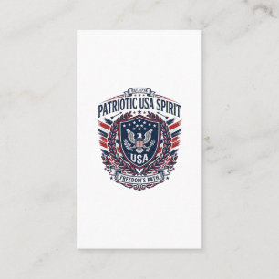 Patriotiska Frihetssköld Frihetsikoner & Symboler Visitkort