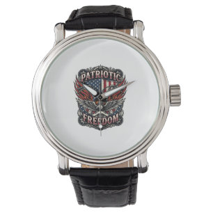 Patriotiska Frihetsstyre Biker Vägen Frihet Armbandsur