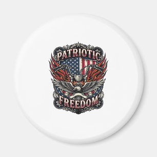Patriotiska Frihetsstyre Biker Vägen Frihet Magnet