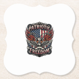 Patriotiska Frihetsstyre Biker Vägen Frihet Underlägg Papper