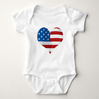 Patriotiska gåvahjärtor tee shirt