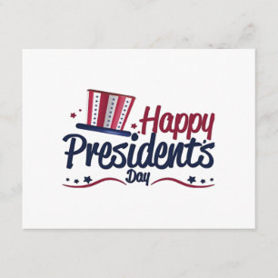 Patriotiska glada presidentens dag designpresenter tilläggskort