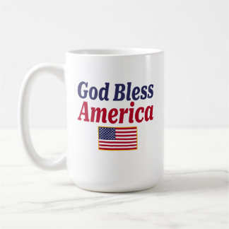 Patriotiska Gud välsigne Amerika Kaffemugg
