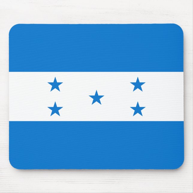Patriotiska Honduras flagga Musmatta (Framsidan)