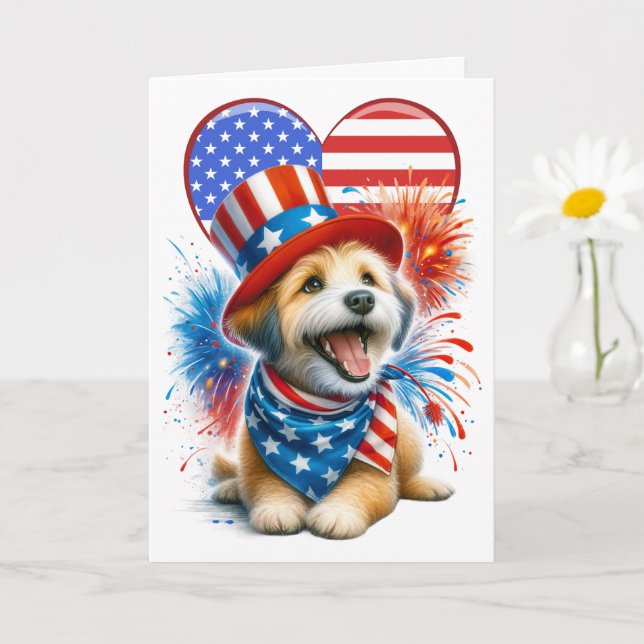 Patriotiska Hundkortet Kort (Liten växt)