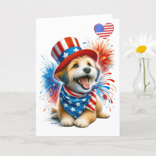 Patriotiska Hundkortet Kort
