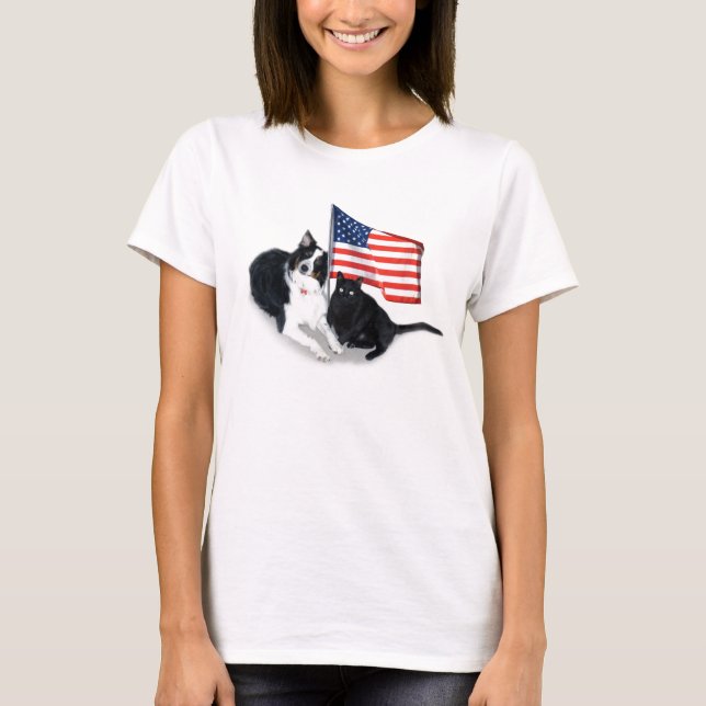 Patriotiska husdjur t shirt (Framsida)