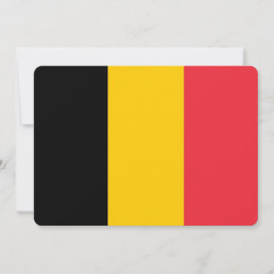 Patriotiska inbjudningar med Belgiens flagga