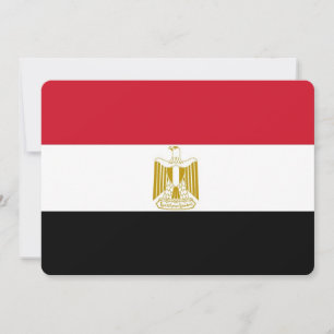 Patriotiska inbjudningar med Egypten Flagga