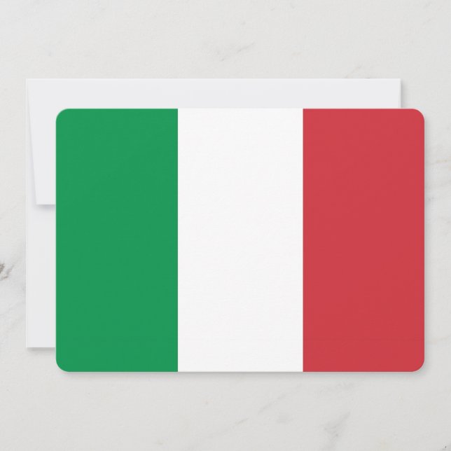 Patriotiska inbjudningar med Italien Flagga (Framsida)