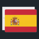 Patriotiska inbjudningar med Spaniens flagga<br><div class="desc">Skapade med noggrann uppmärksamhet på detaljer,  dessa inbjudningar inkorporerar vackert de ikoniska elementen i den spanska flaggan. Designen visar framträdande de djärva röda och gula ränderna med det nationella statsvapnet,  som symboliserar Spaniens rika historia,  livliga kultur och nationella stolthet.</div>