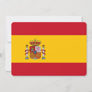 Patriotiska inbjudningar med Spaniens flagga