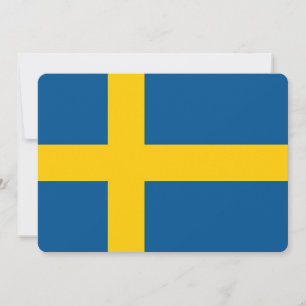 Patriotiska inbjudningar med Sverige Flagga