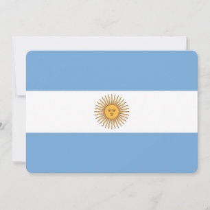 Patriotiska inbjudningar till Argentina-Flagga