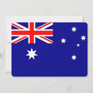 Patriotiska inbjudningar till Australiens Flagga
