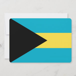 Patriotiska inbjudningar till Bahamas Flagga