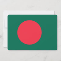 Patriotiska inbjudningar till Bangladesh Flagga