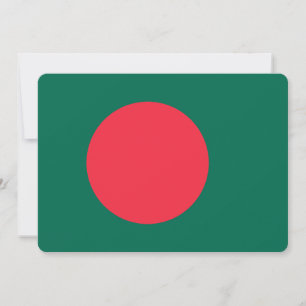 Patriotiska inbjudningar till Bangladesh Flagga