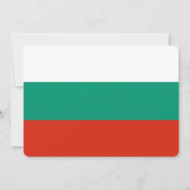 Patriotiska inbjudningar till Bulgarien Flagga (Framsida)