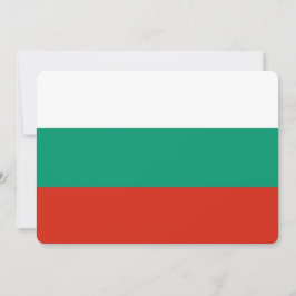 Patriotiska inbjudningar till Bulgarien Flagga