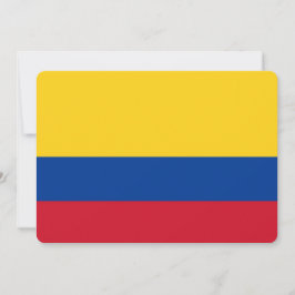 Patriotiska inbjudningar till Colombia Flagga