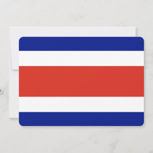 Patriotiska inbjudningar till Costa Rica Flagga