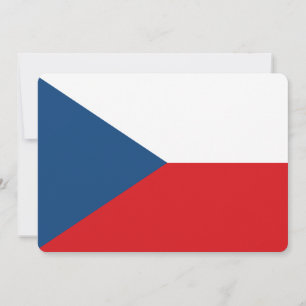 Patriotiska inbjudningar till Czechia Flagga