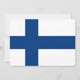 Patriotiska inbjudningar till Finland Flagga