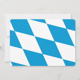Patriotiska inbjudningar till Flagga Bayern