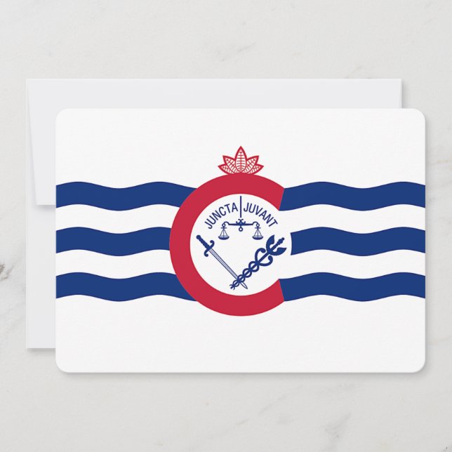 Patriotiska inbjudningar till Flagga Cincinnati (Framsida)