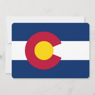 Patriotiska inbjudningar till Flagga Colorado