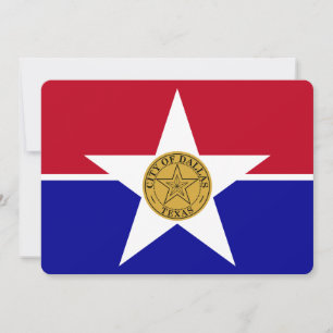 Patriotiska inbjudningar till Flagga Dallas