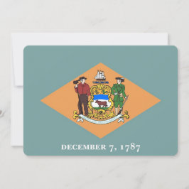 Patriotiska inbjudningar till Flagga Delaware