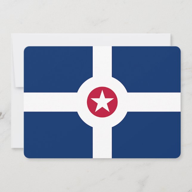 Patriotiska inbjudningar till Flagga Indianapolis (Framsida)
