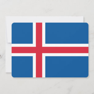 Patriotiska inbjudningar till Flagga Island