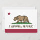 Patriotiska inbjudningar till Flagga Kalifornien (Back)