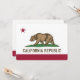 Patriotiska inbjudningar till Flagga Kalifornien (Front/Back In Situ)