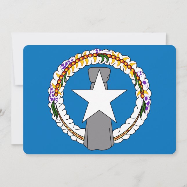 Patriotiska inbjudningar till Flagga Nordmariana (Framsida)