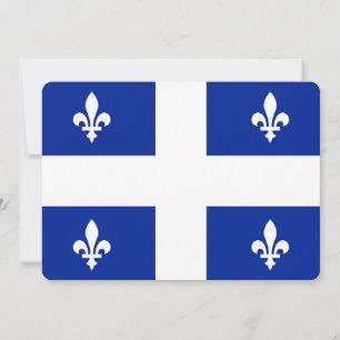 Patriotiska inbjudningar till Flagga Quebec