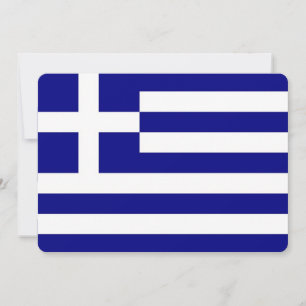Patriotiska inbjudningar till Greklands Flagga