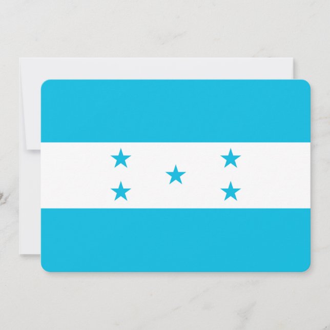Patriotiska inbjudningar till Honduras Flagga (Framsida)
