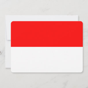 Patriotiska inbjudningar till Indonesien Flagga