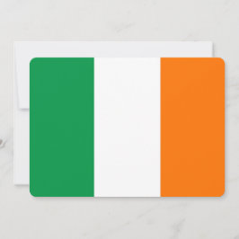 Patriotiska inbjudningar till Irland Flagga