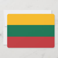 Patriotiska inbjudningar till Litauen Flagga
