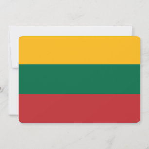 Patriotiska inbjudningar till Litauen Flagga
